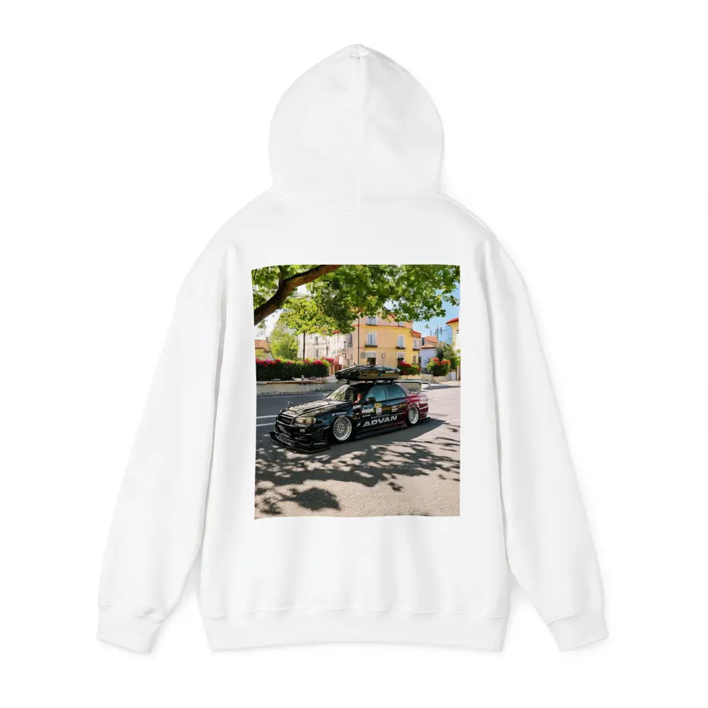 Nissan Skyline GT-R R34 Valencia Street Scene – Hoodies
