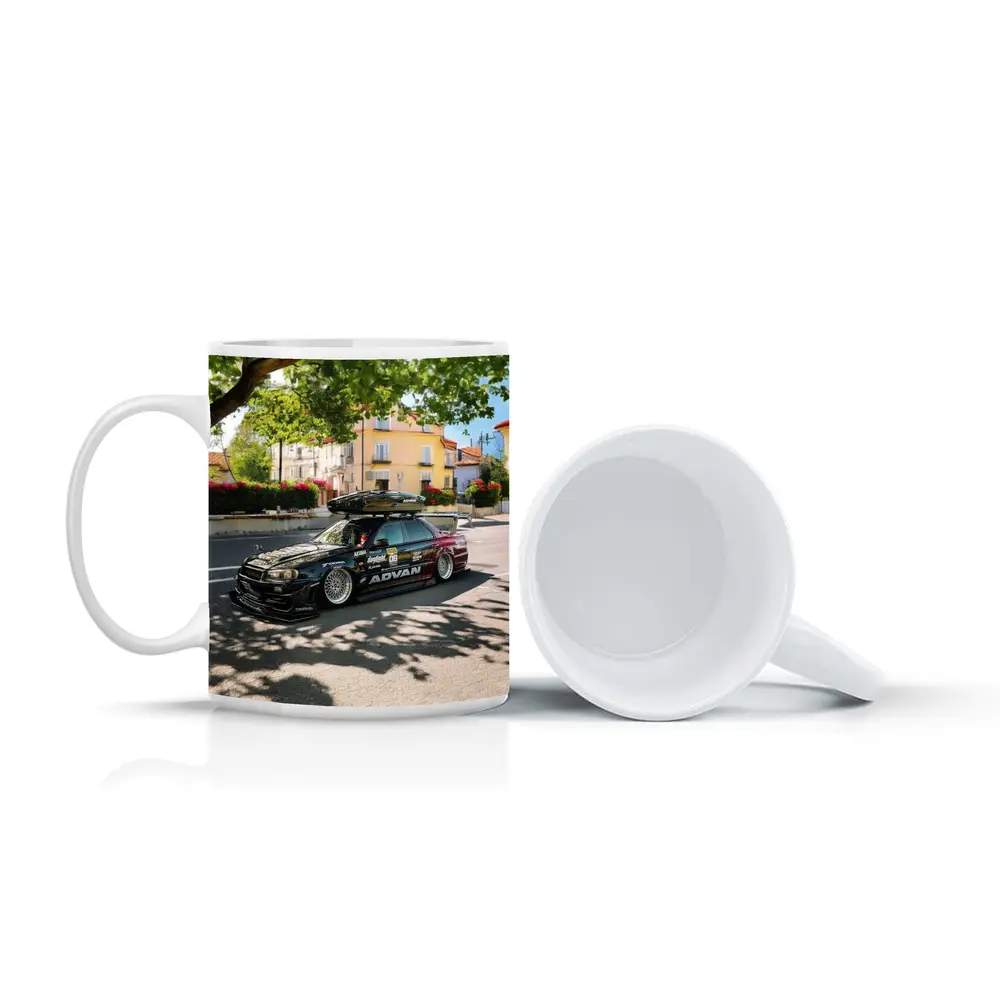 Nissan Skyline GT-R R34 Valencia Street Scene – Mugs