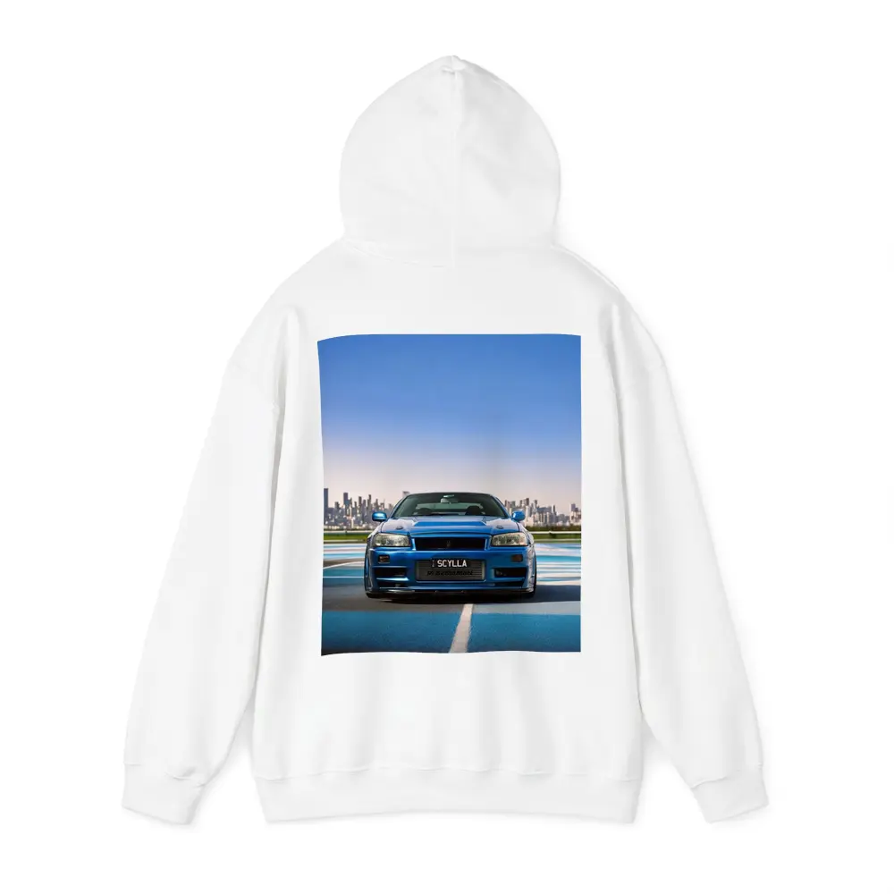 Nissan Skyline GT-R R34 Blue City Track – Hoodies