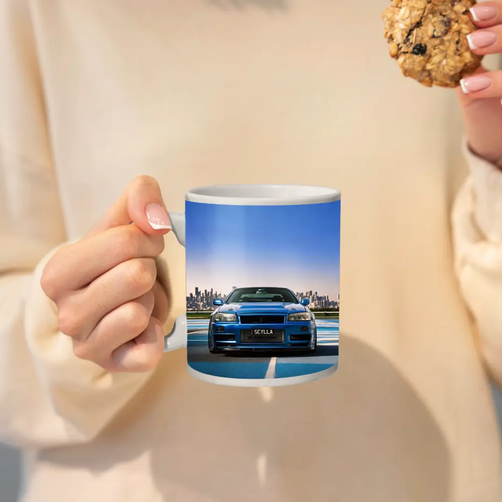 Nissan Skyline GT-R R34 Blue City Track – Mugs