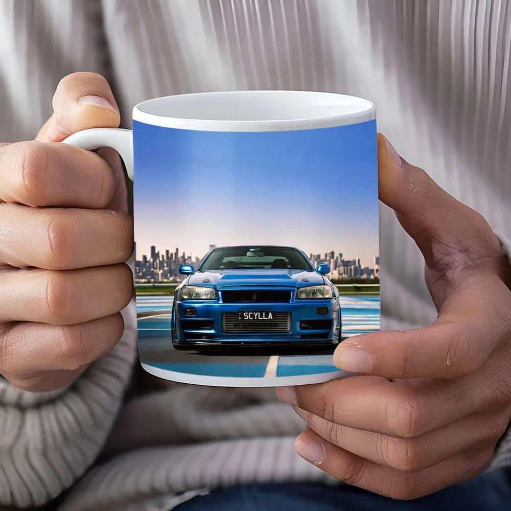 Nissan Skyline GT-R R34 Blue City Track – Mugs