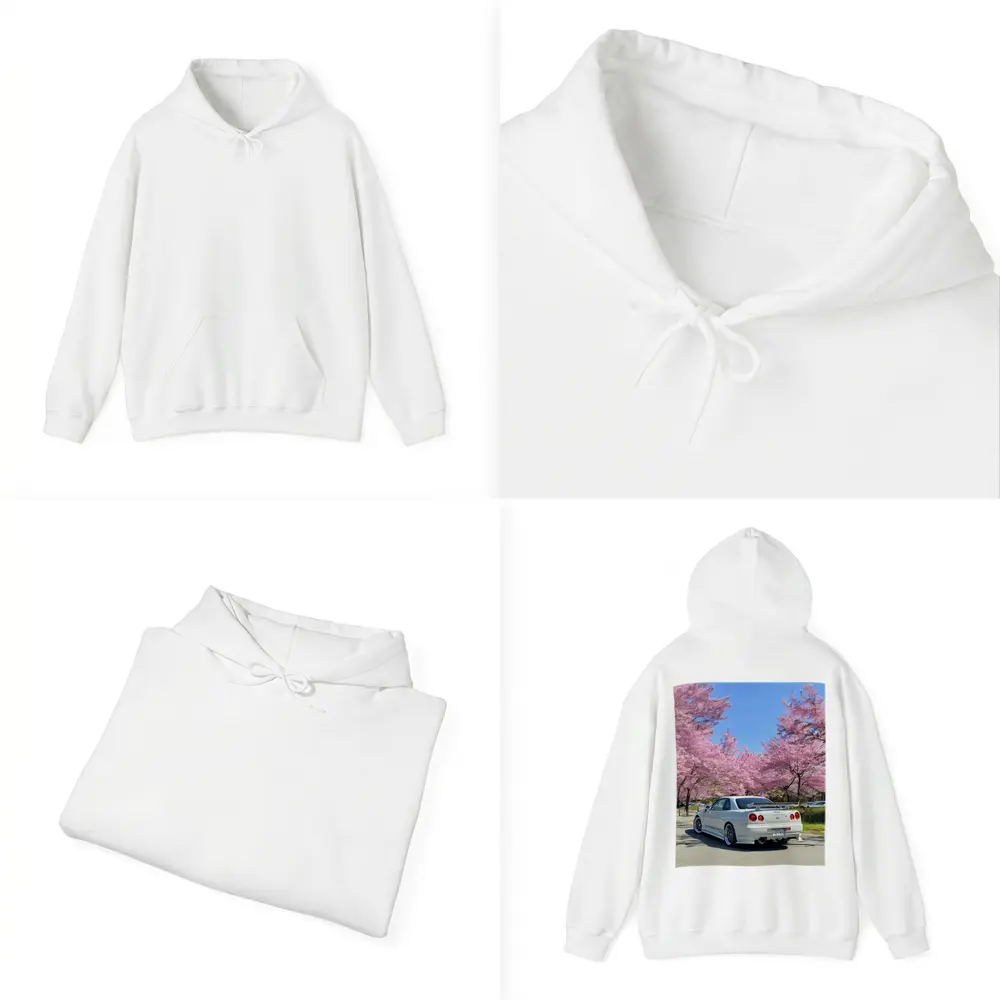 Nissan Skyline GT-R R34 Cherry Blossoms Japan – Hoodies