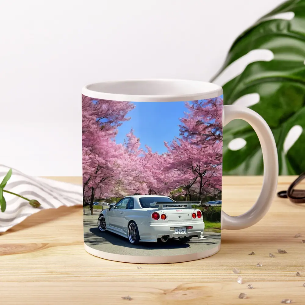 Nissan Skyline GT-R R34 Cherry Blossoms Japan – Mugs