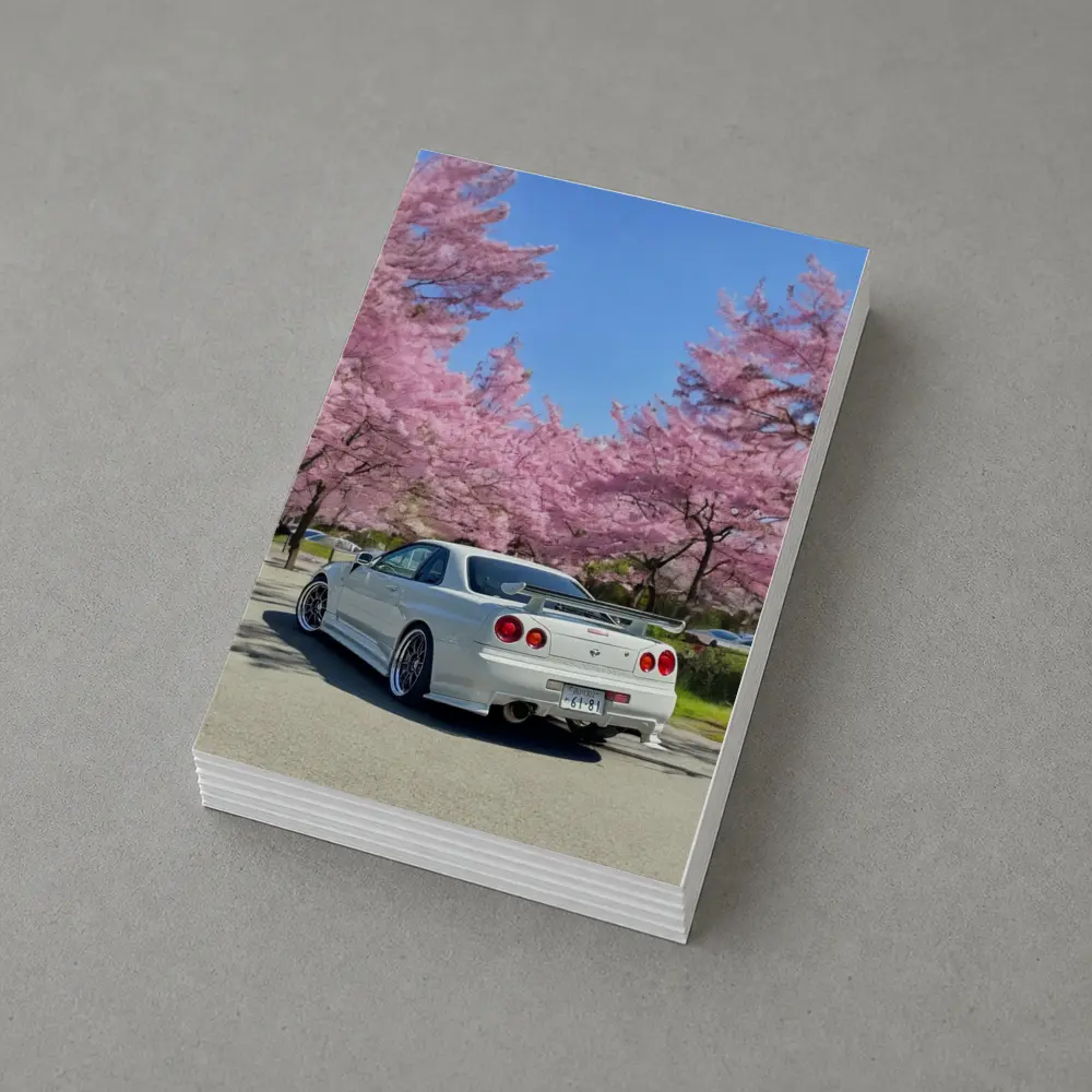 Nissan Skyline GT-R R34 Cherry Blossoms Japan – Postcards