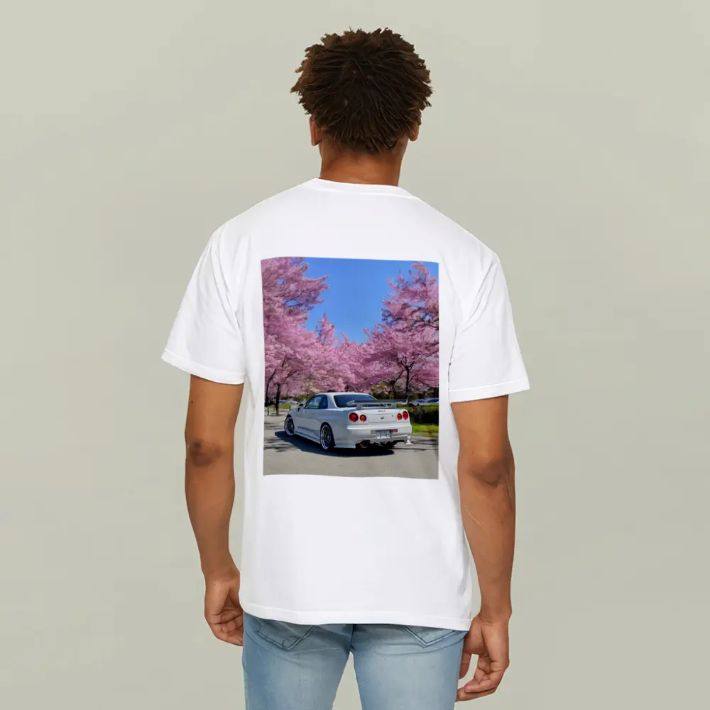 Nissan Skyline GT-R R34 Cherry Blossoms Japan – T-Shirts