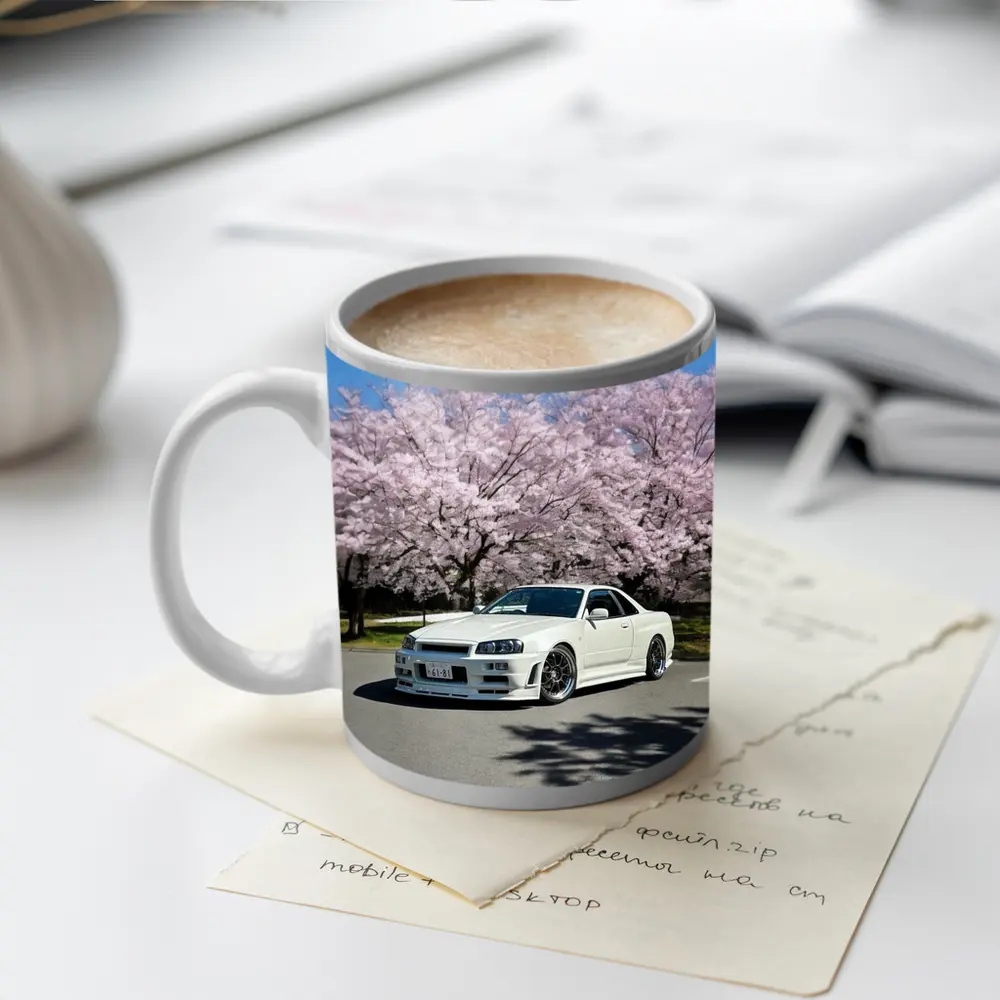 Nissan Skyline GT-R R34 Cherry Blossoms – Mugs