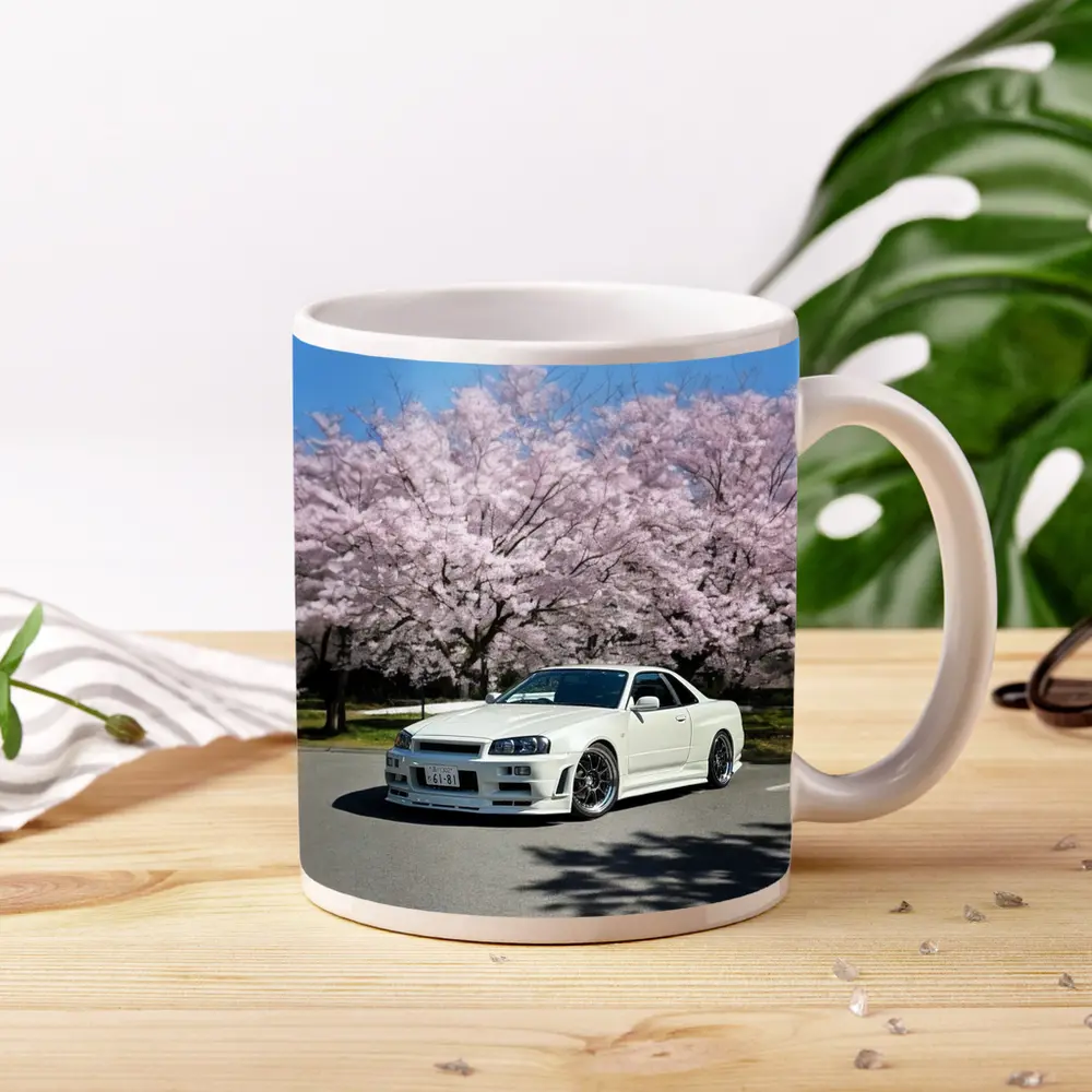 Nissan Skyline GT-R R34 Cherry Blossoms – Mugs