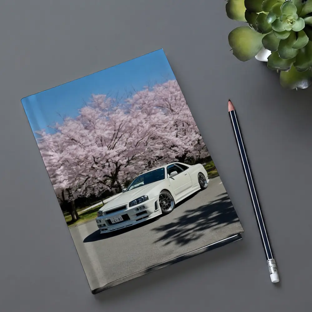 Nissan Skyline GT-R R34 Cherry Blossoms – Notebooks