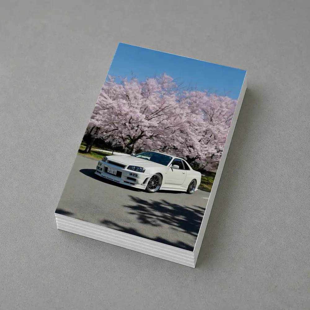Nissan Skyline GT-R R34 Cherry Blossoms – Postcards