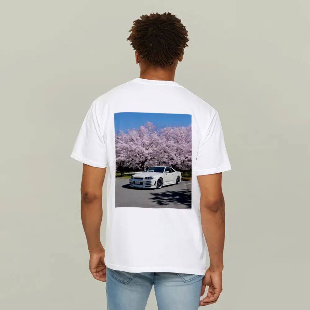 Nissan Skyline GT-R R34 Cherry Blossoms – T-Shirts