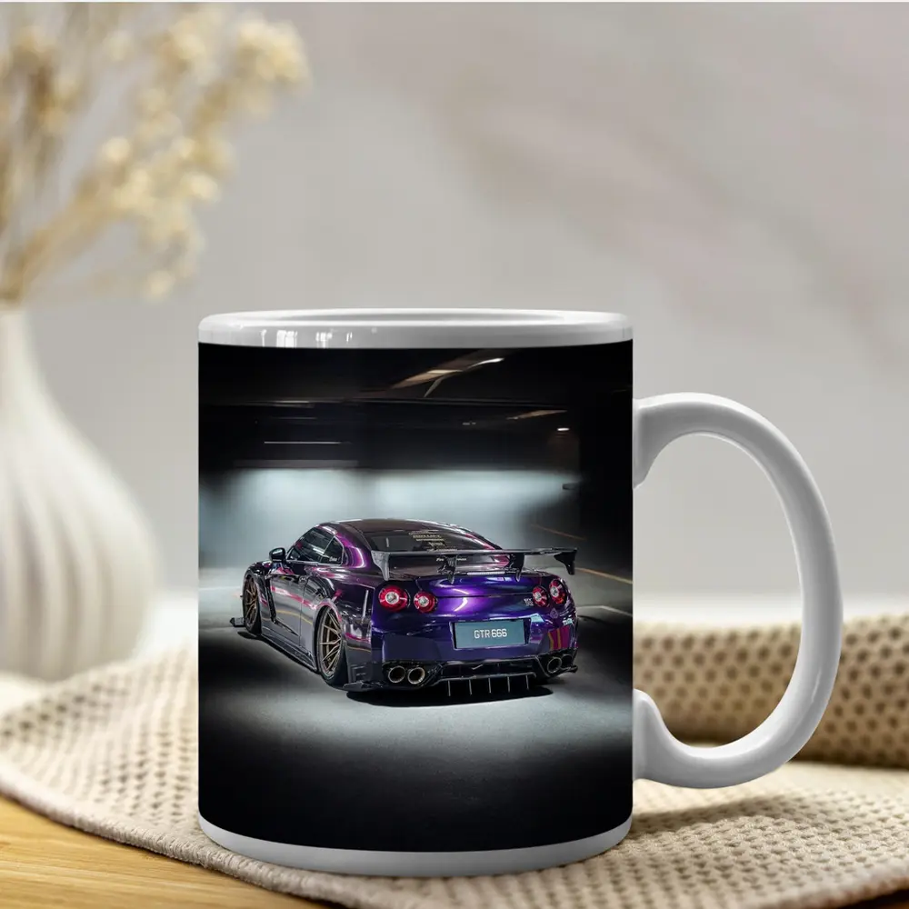 Nissan GTR Purple Wide Body Dark Garage – Mugs