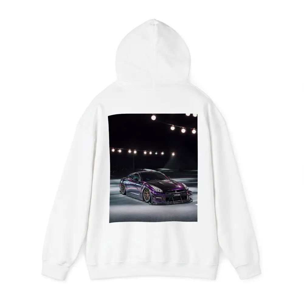 Nissan GT-R Purple Wide Body Night Shot – Hoodies