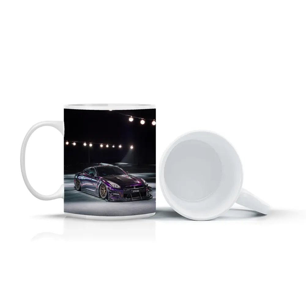 Nissan GT-R Purple Wide Body Night Shot – Mugs