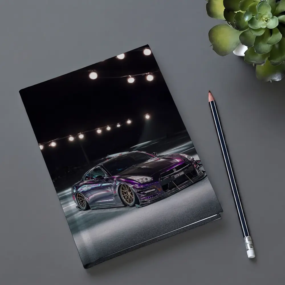 Nissan GT-R Purple Wide Body Night Shot – Notebooks