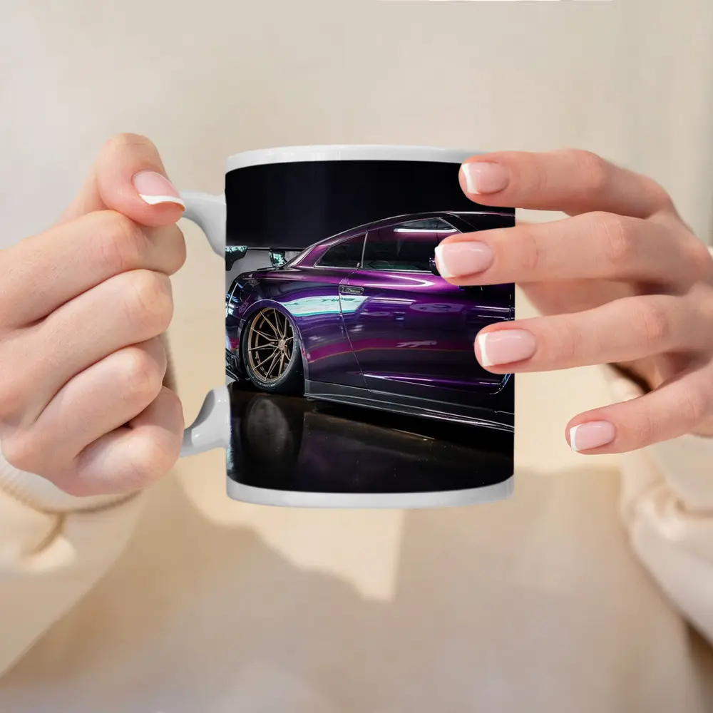 Nissan Skyline GT-R Purple Wide Body Dark Studio – Mugs