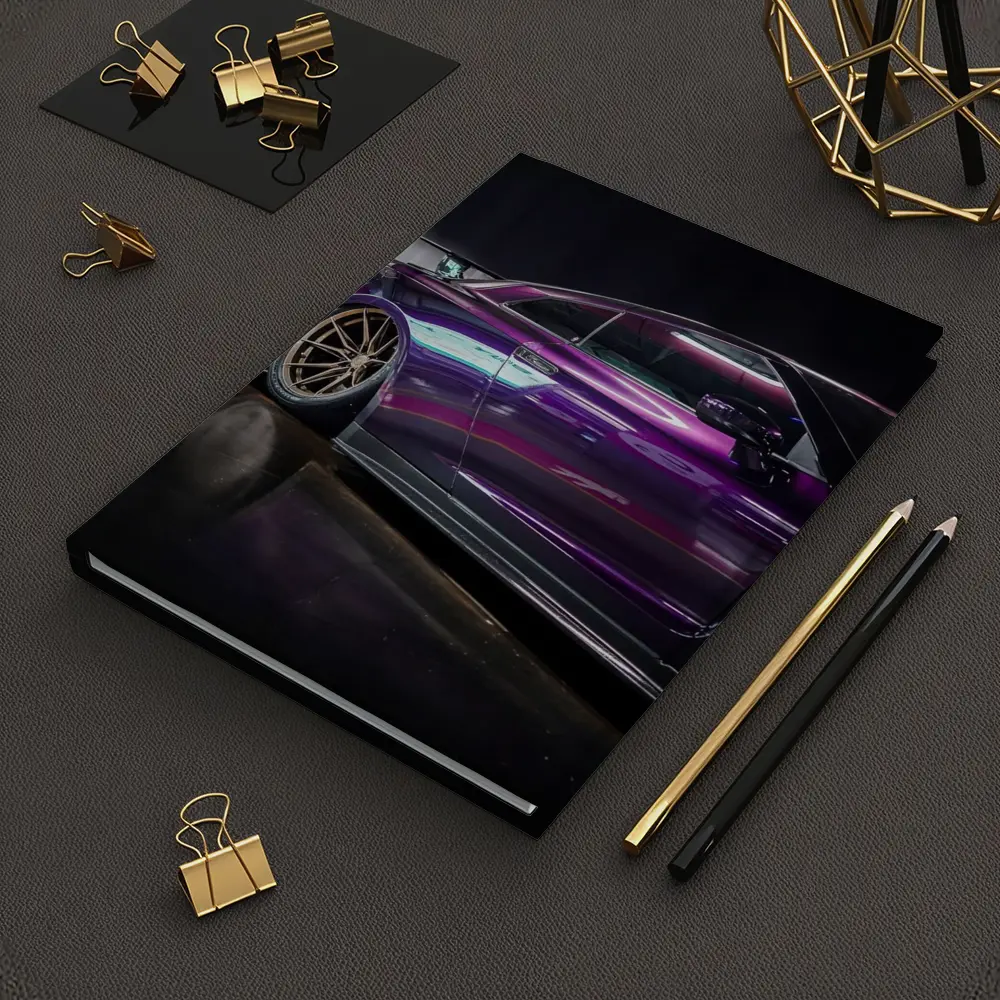 Nissan Skyline GT-R Purple Wide Body Dark Studio – Notebooks