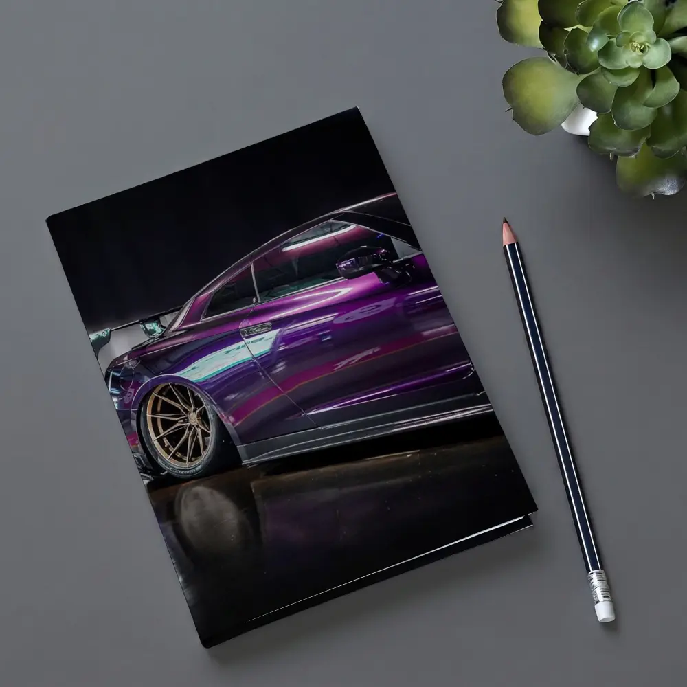 Nissan Skyline GT-R Purple Wide Body Dark Studio – Notebooks