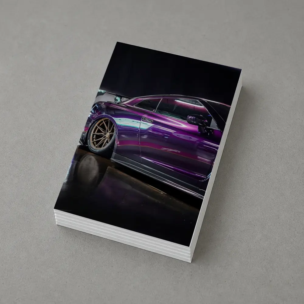 Nissan Skyline GT-R Purple Wide Body Dark Studio – Postcards