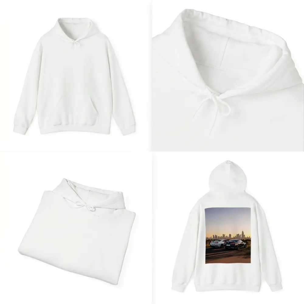 Nissan GT-R Duo City Skyline Sunset – Hoodies