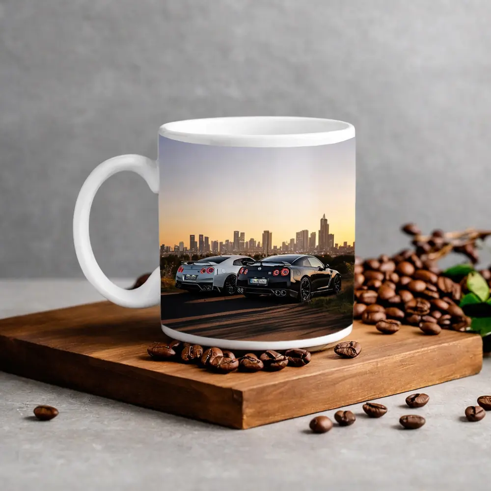 Nissan GT-R Duo City Skyline Sunset – Mugs