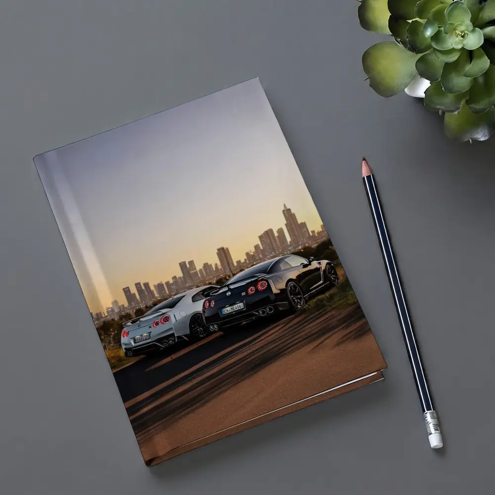 Nissan GT-R Duo City Skyline Sunset – Notebooks