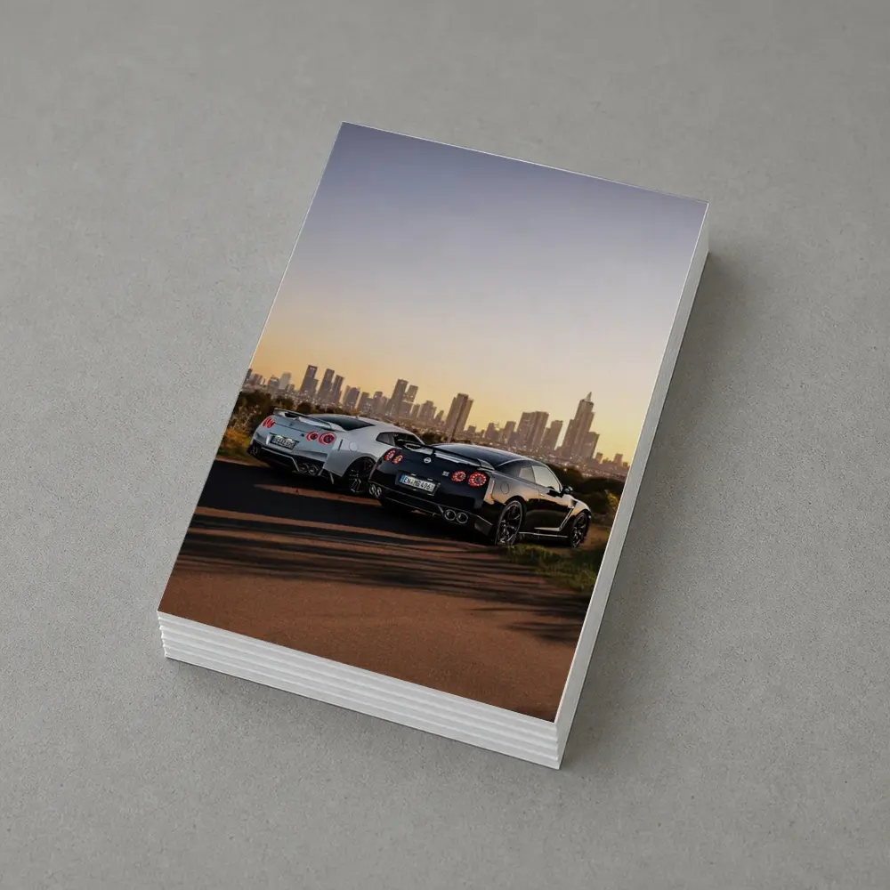 Nissan GT-R Duo City Skyline Sunset – Postcards