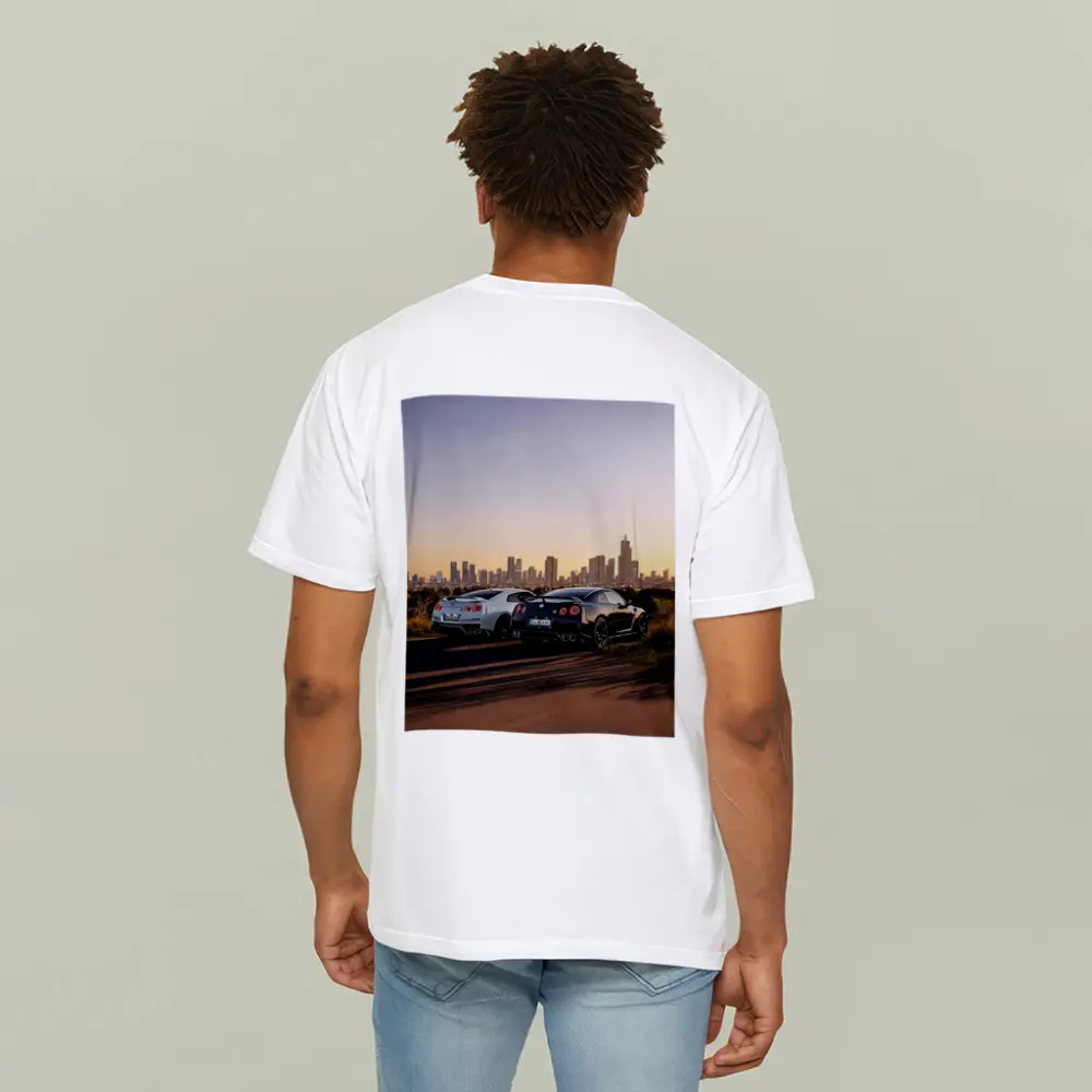Nissan GT-R Duo City Skyline Sunset – T-Shirts