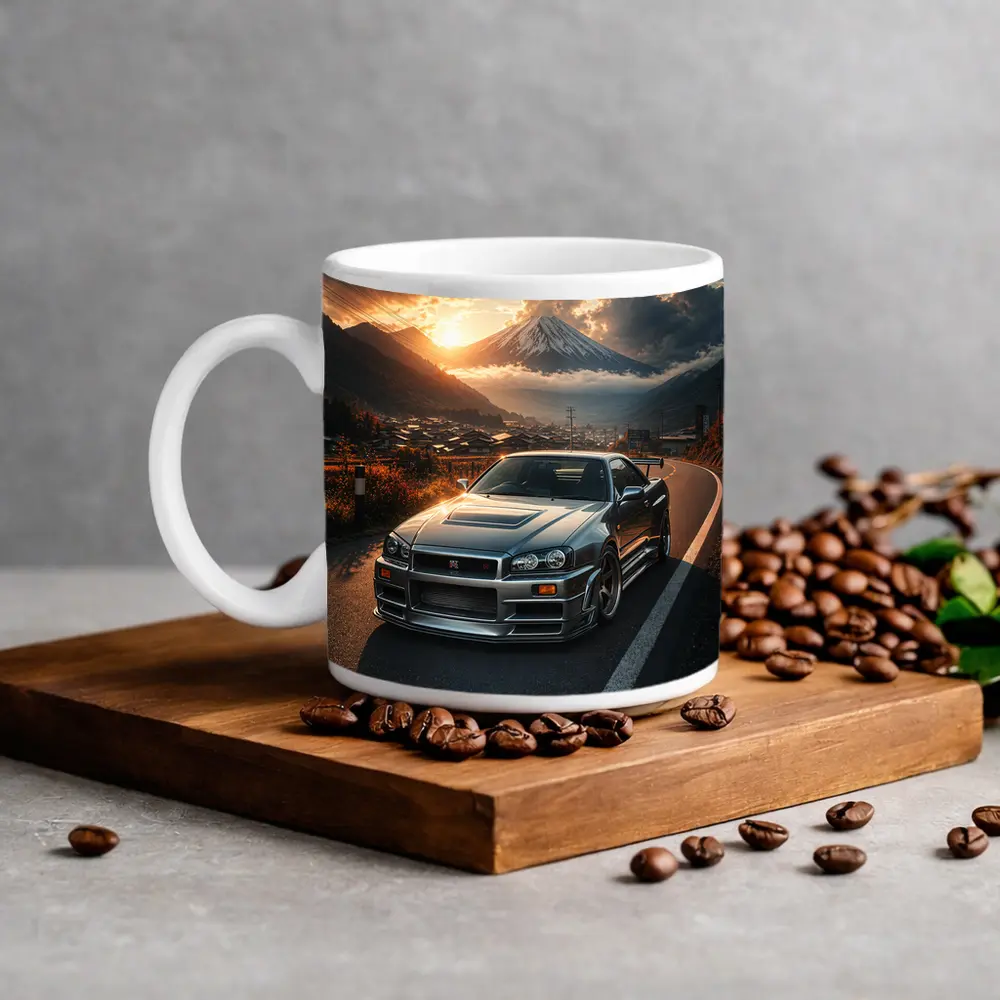 Nissan Skyline GT-R Mount Fuji Sunset – Mugs