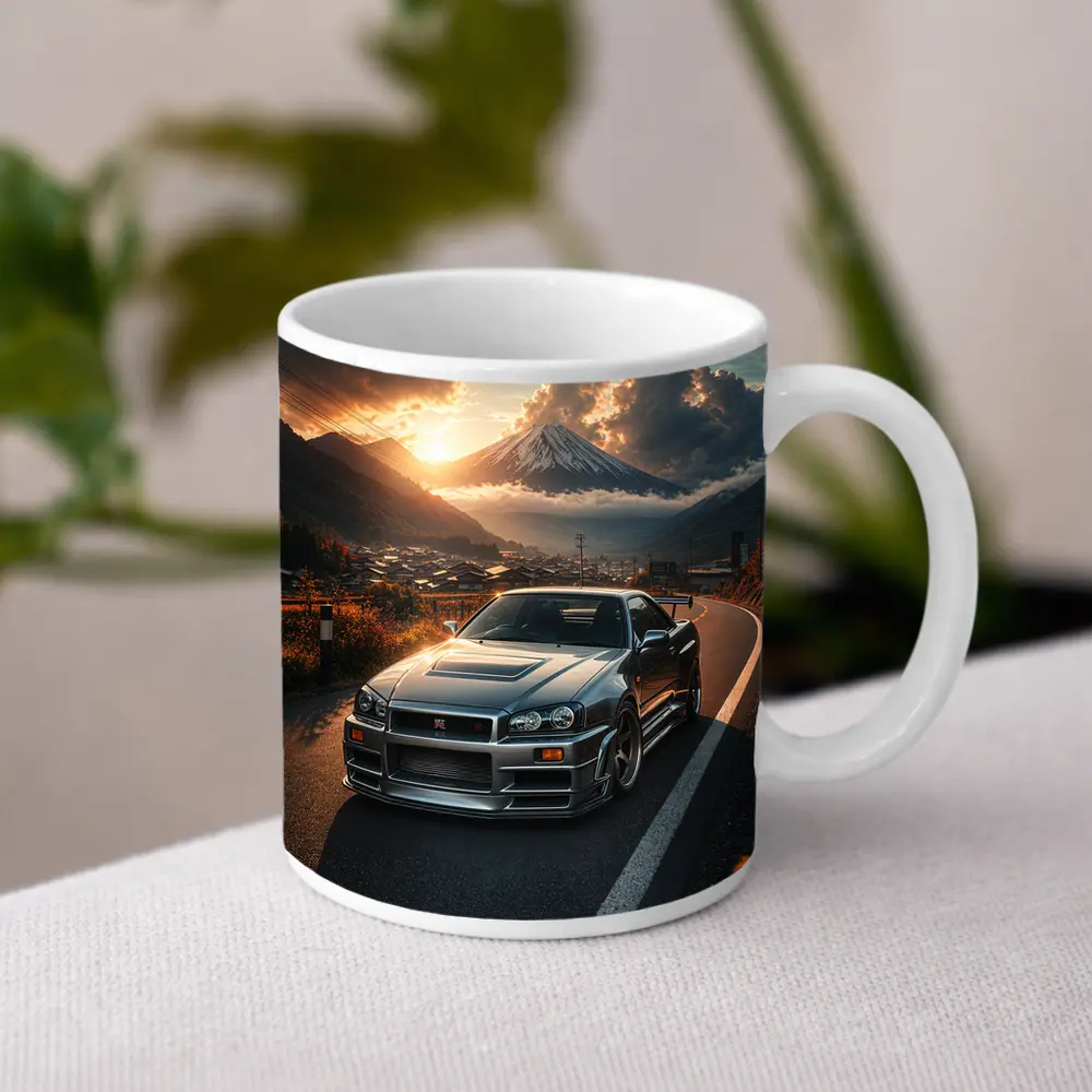 Nissan Skyline GT-R Mount Fuji Sunset – Mugs