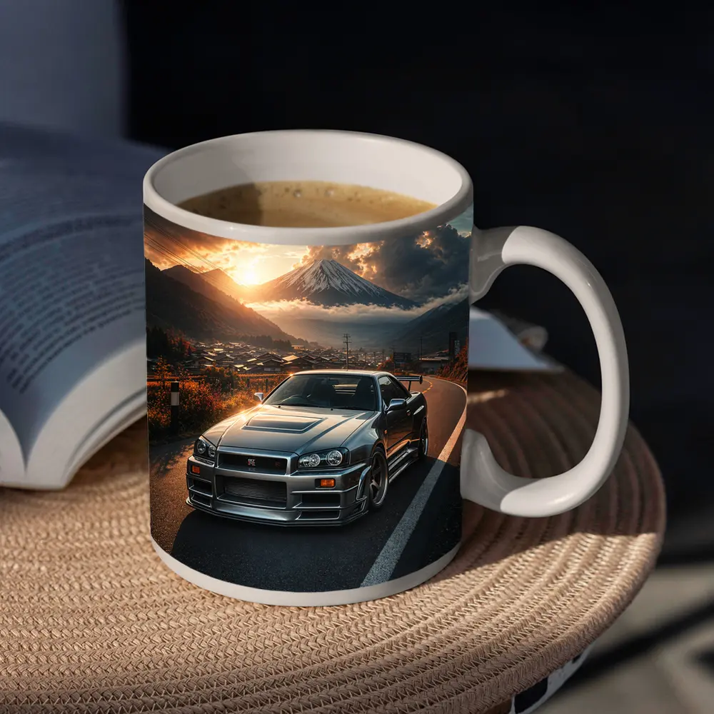Nissan Skyline GT-R Mount Fuji Sunset – Mugs
