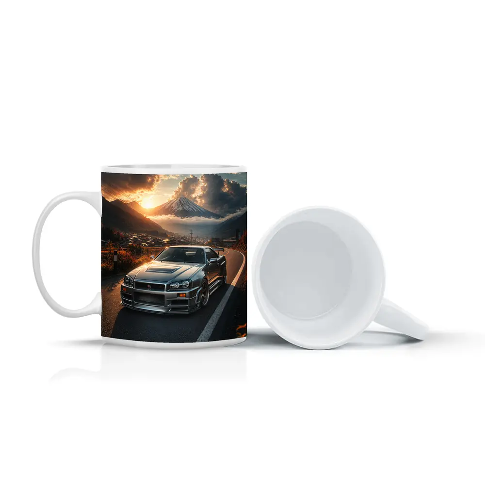 Nissan Skyline GT-R Mount Fuji Sunset – Mugs