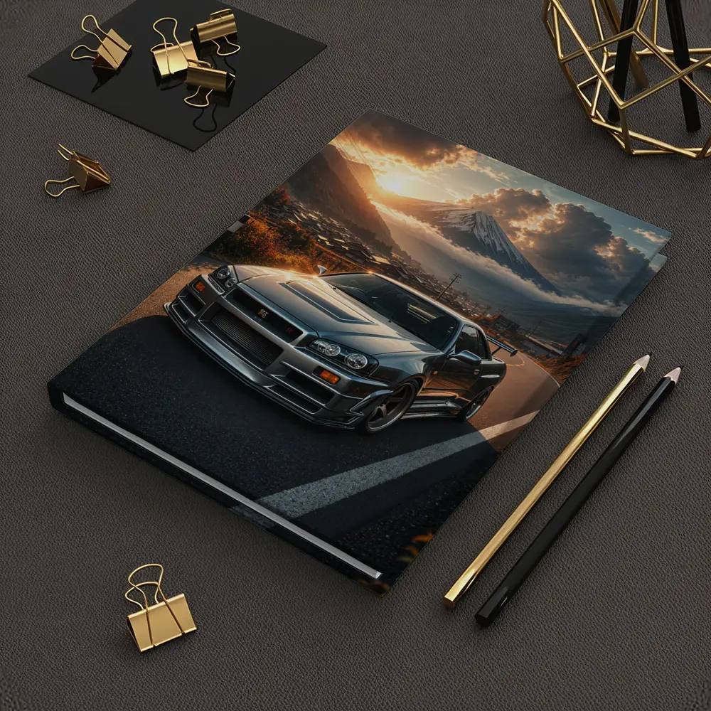 Nissan Skyline GT-R Mount Fuji Sunset – Notebooks