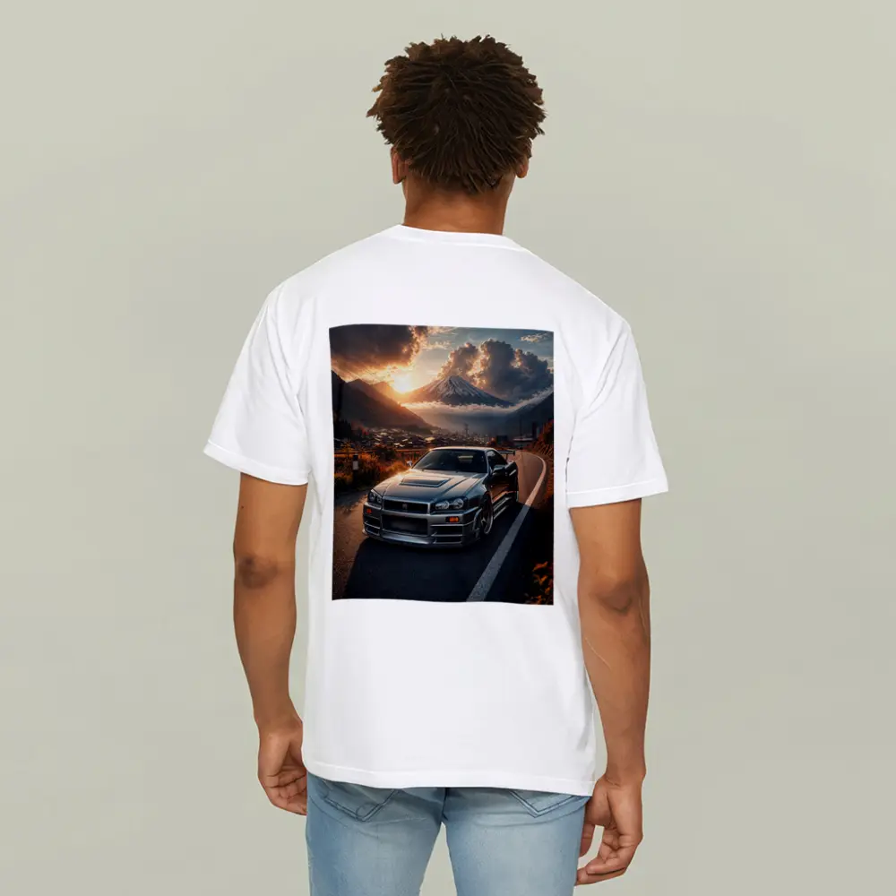 Nissan Skyline GT-R Mount Fuji Sunset – T-Shirts