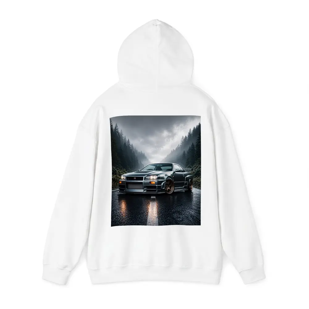 Nissan Skyline GT-R Rainy Forest Road – Hoodies