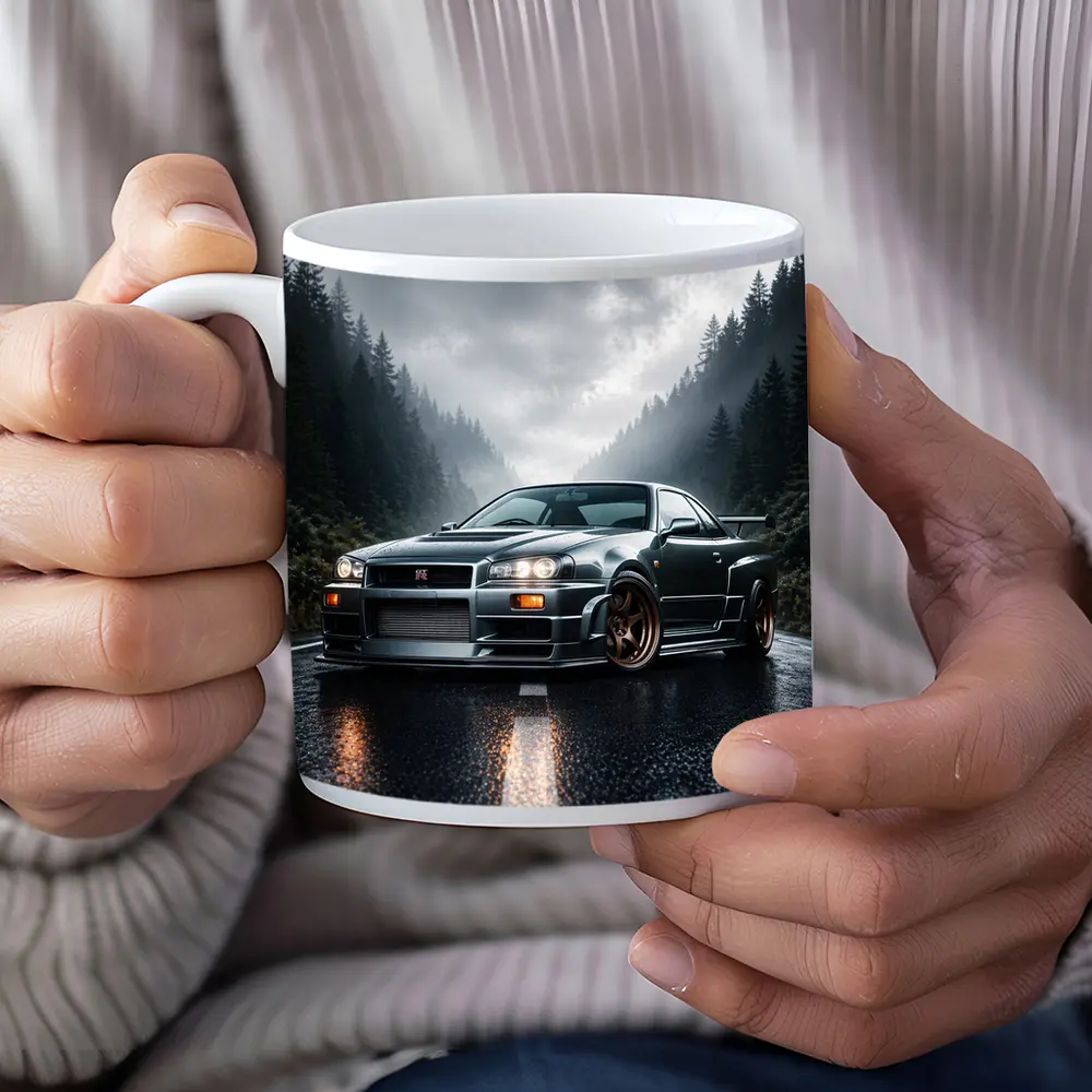 Nissan Skyline GT-R Rainy Forest Road – Mugs