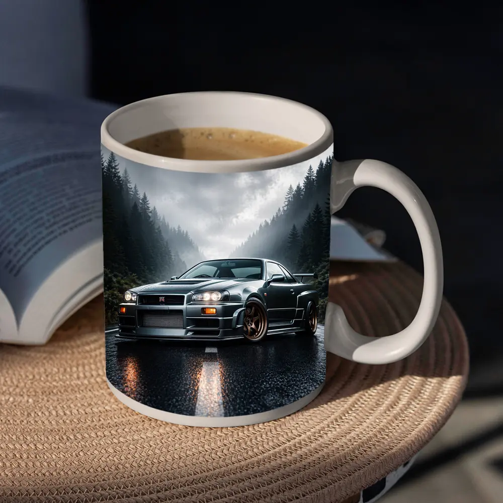Nissan Skyline GT-R Rainy Forest Road – Mugs