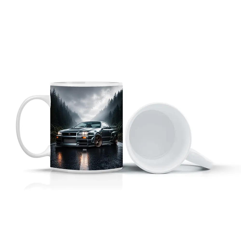 Nissan Skyline GT-R Rainy Forest Road – Mugs