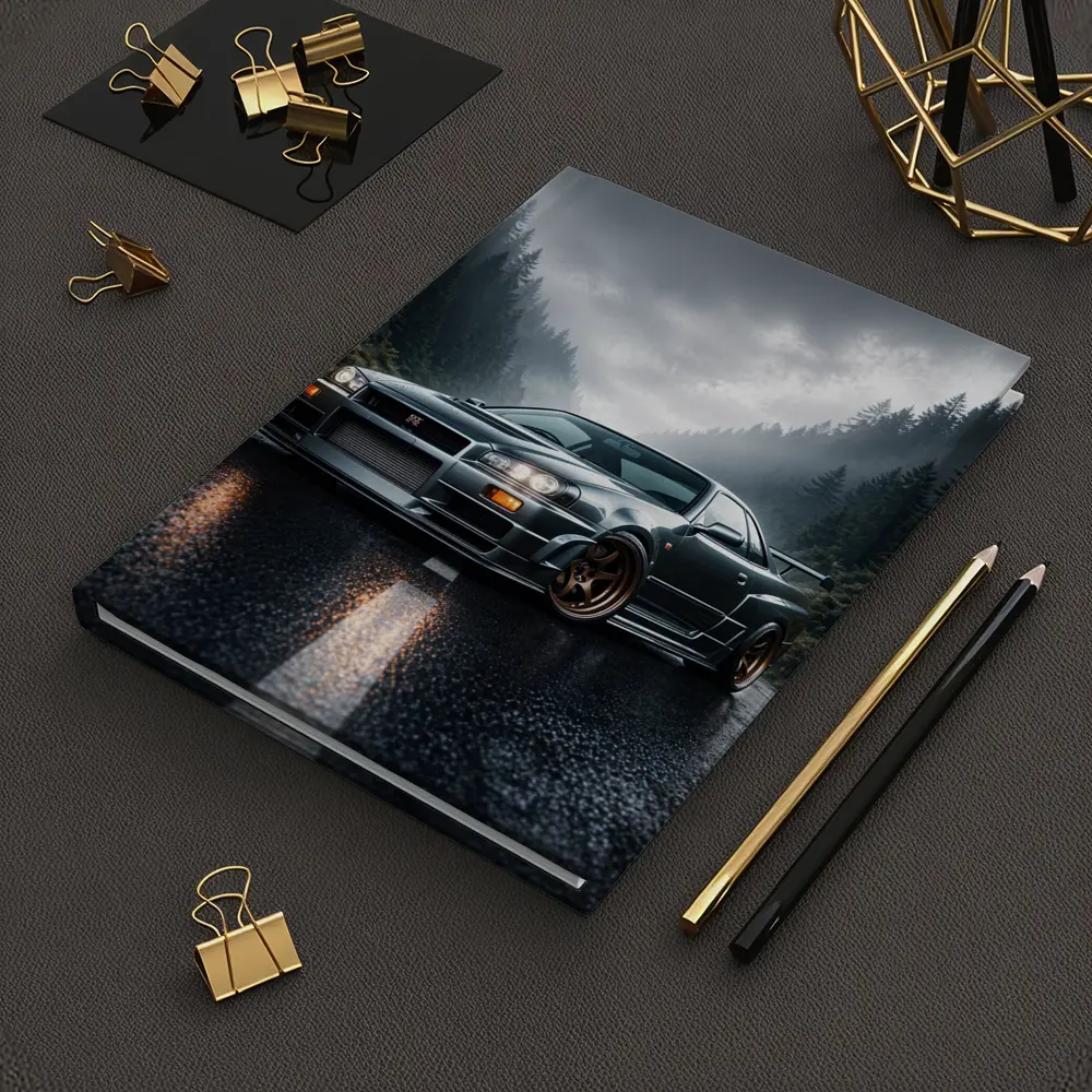 Nissan Skyline GT-R Rainy Forest Road – Notebooks