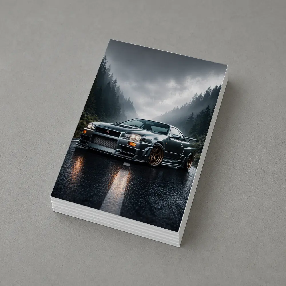 Nissan Skyline GT-R Rainy Forest Road – Postcards