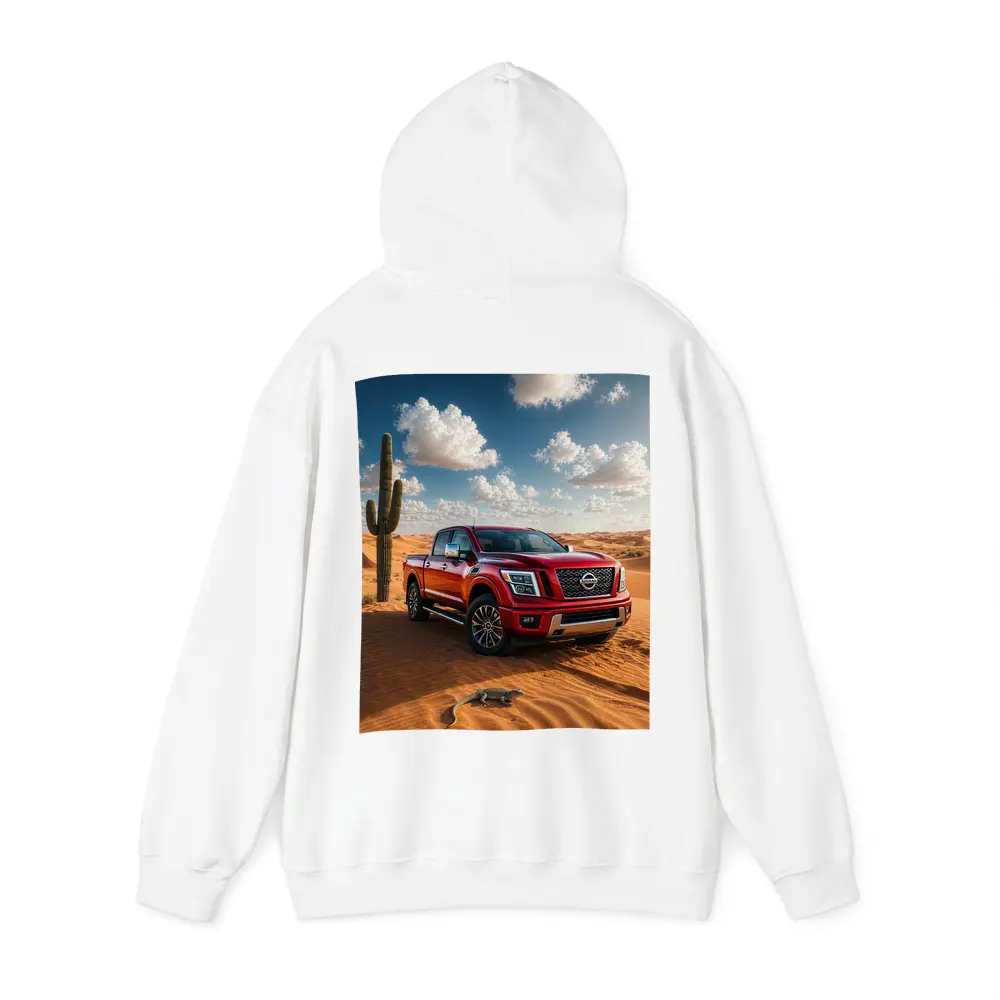 Nissan Titan Red Truck Desert Dunes – Hoodies