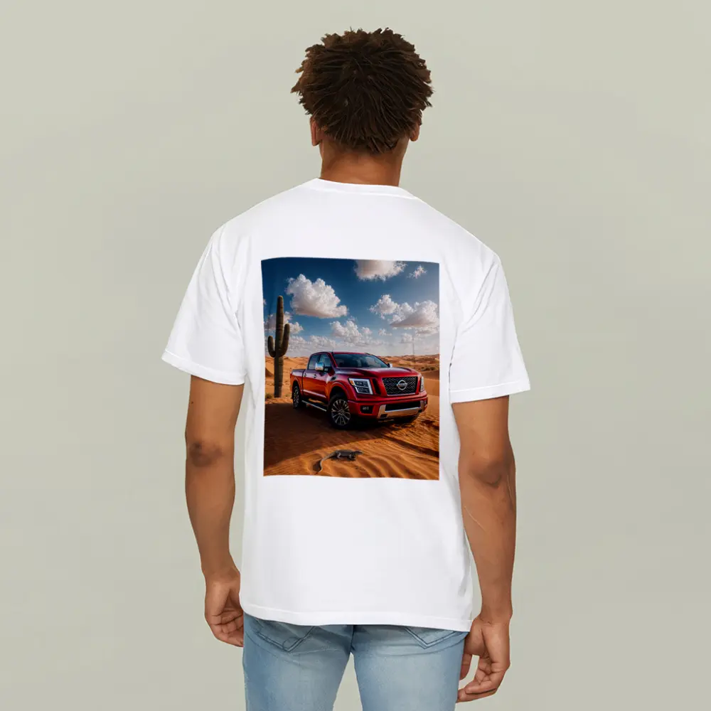 Nissan Titan Red Truck Desert Dunes – T-Shirts