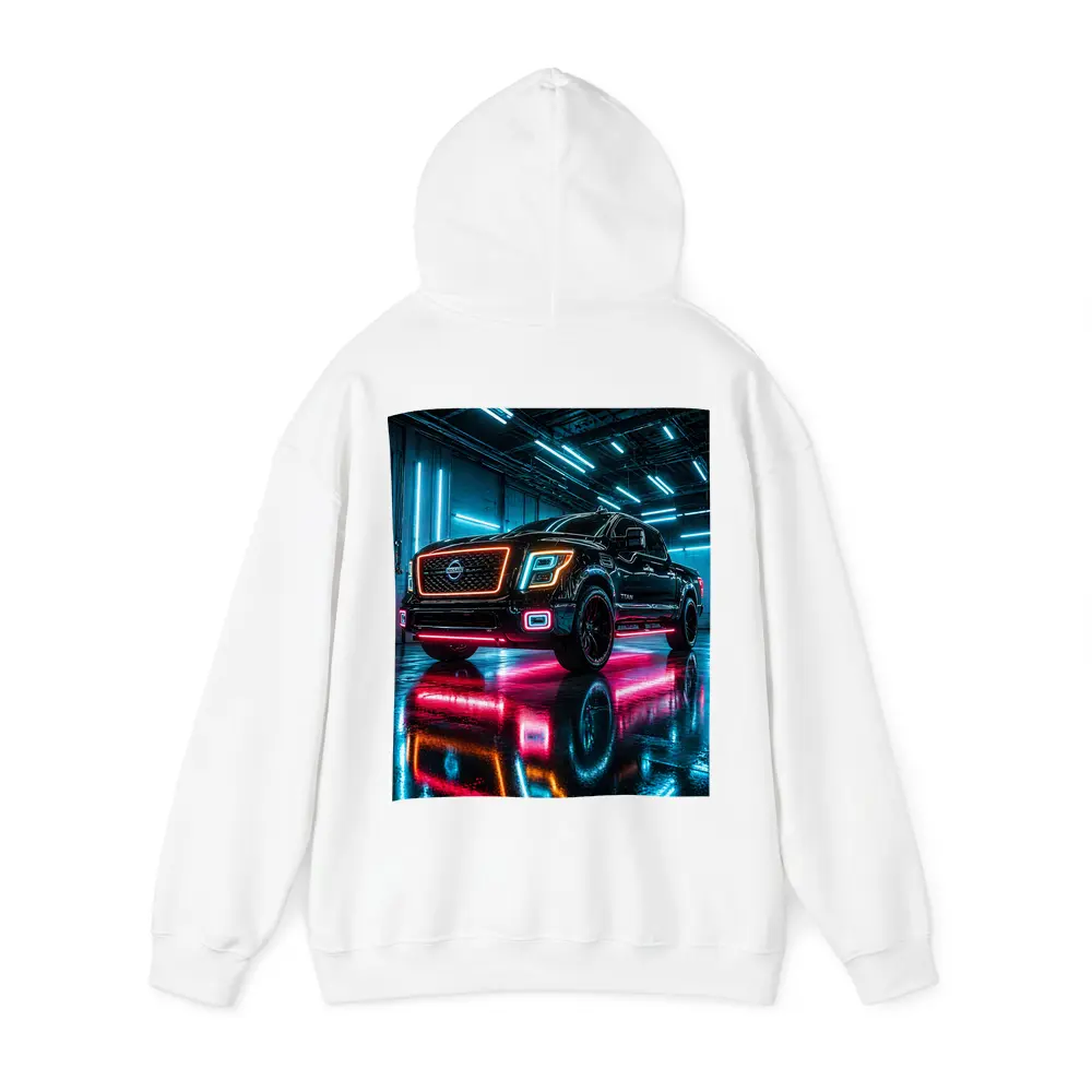 Nissan Titan Neon Lit Garage Night – Hoodies
