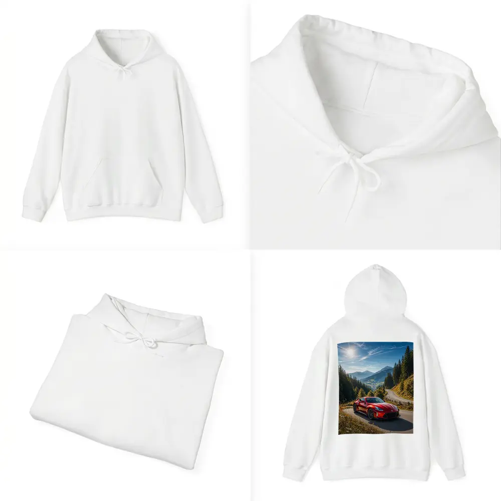 Nissan Z Red Sports Car Mountain Road – Hoodies
