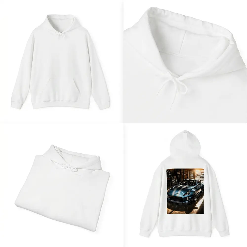 Nissan 370Z Wide Body Build Garage Scene – Hoodies
