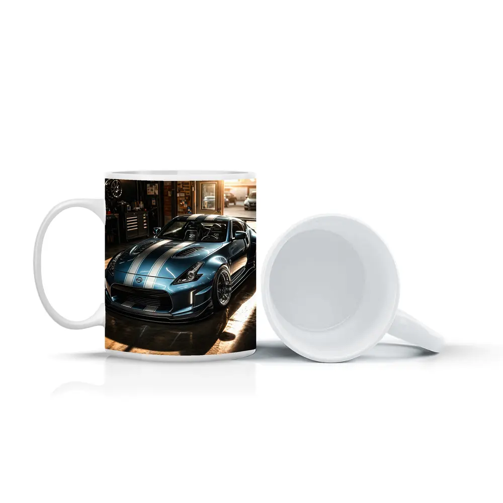 Nissan 370Z Wide Body Build Garage Scene – Mugs