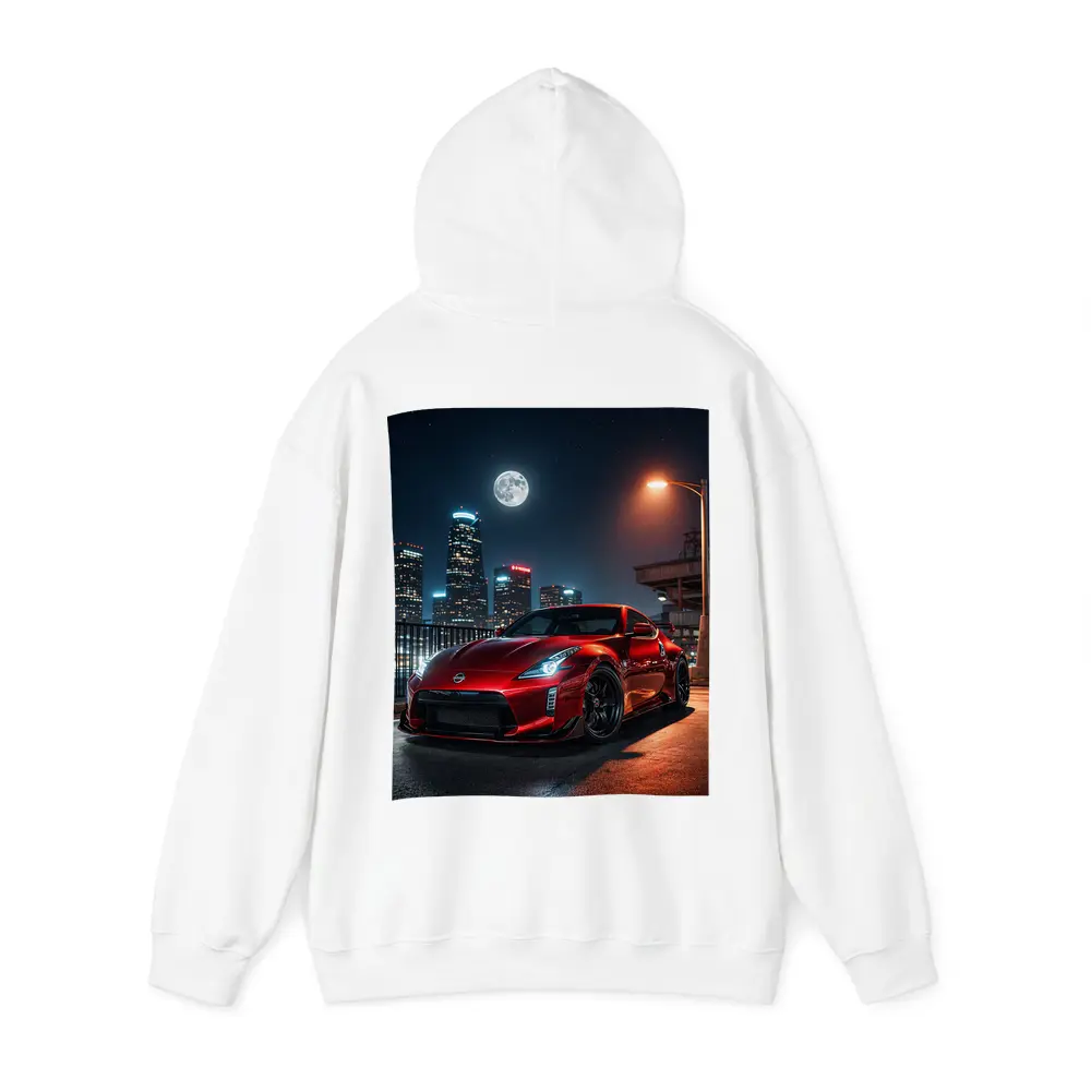 Nissan 370Z Red City Night Skyline – Hoodies