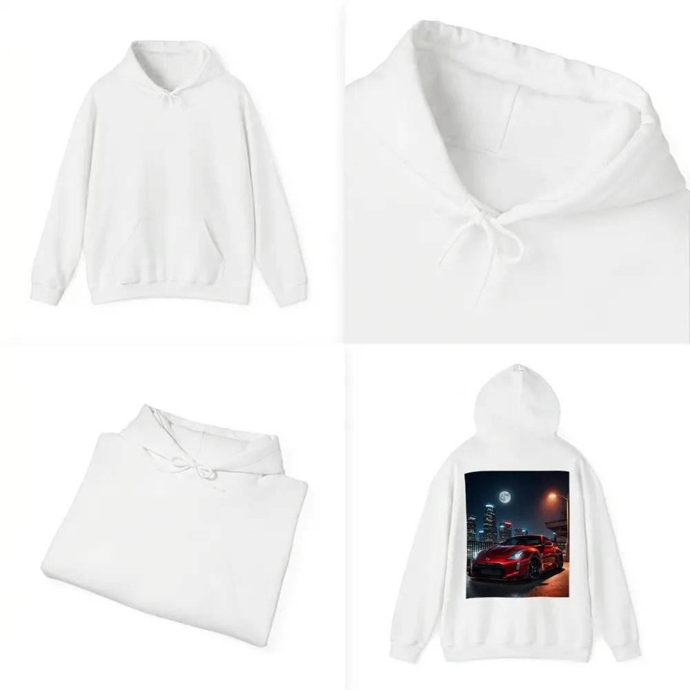 Nissan 370Z Red City Night Skyline – Hoodies