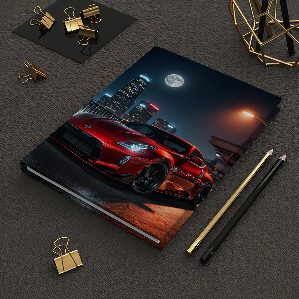 Nissan 370Z Red City Night Skyline – Notebooks