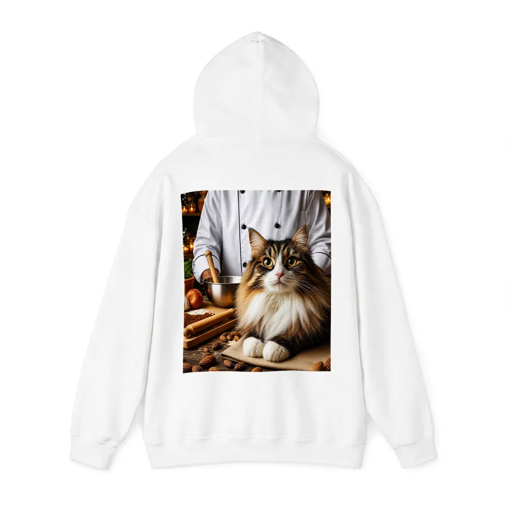 Norwegian Forest Cat Chef Kitchen Scene – Hoodies