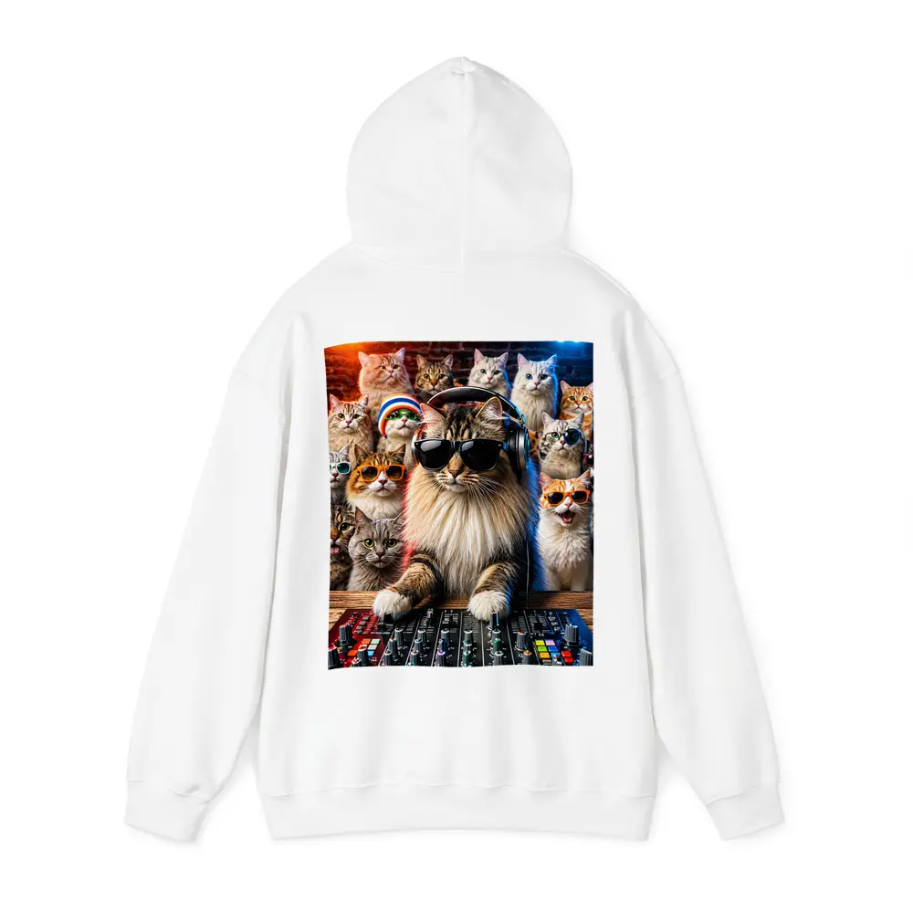 Norwegian Forest Cat DJ Nightclub Party Scene – Hoodies